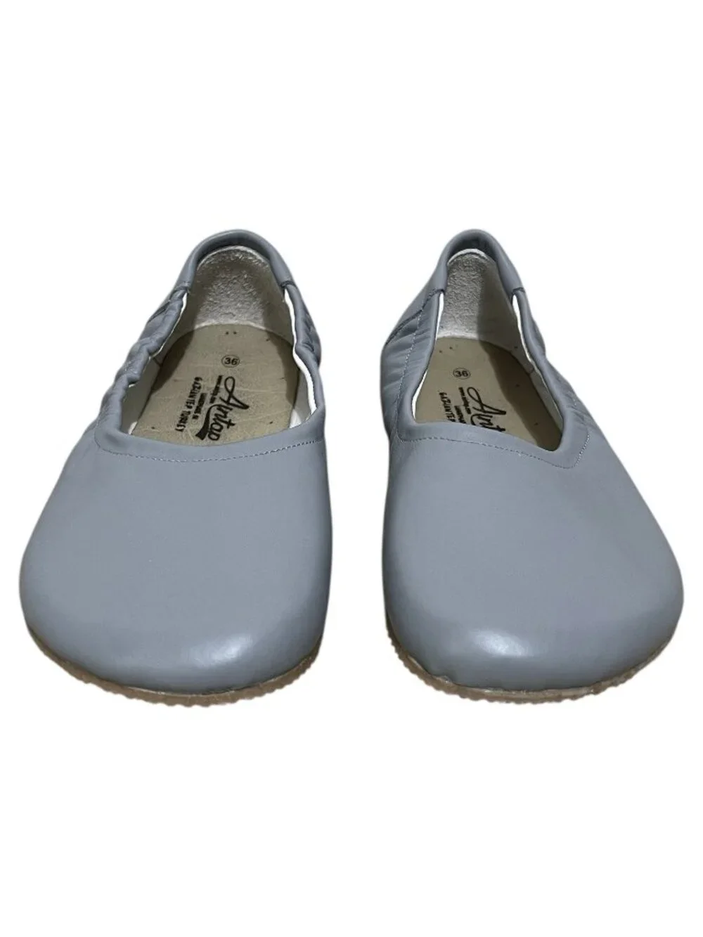Aintap Handmade Ballet Barefoot Flats Gray Made In Turkey Womens EU 36 US 5.5